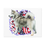 Alaskan Malamute Patriot Post Card
