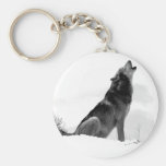 Alaskan Timber Wolf Keychain