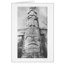 Alaskan Totem Pole 1912 Card