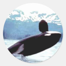 Alaskan Wildlife Round Stickers