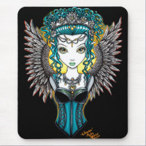"Alaura" Gothic Guardian Angel mousepad mousepads