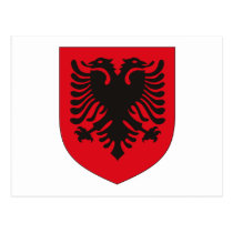 Albania Coat of Arms Postcard postcards