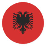 Albania Fisheye Flag Sticker