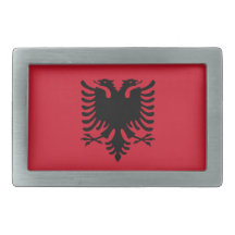 Albania Flag Buckle Rectangular Belt Buckles
