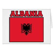 Albania Flag Greeting Card