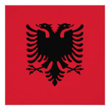 Albania Flag Invitation