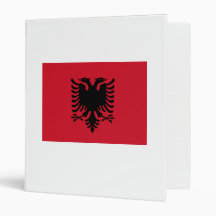 Albania flag vinyl binders