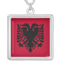 Albanian Flag Necklace