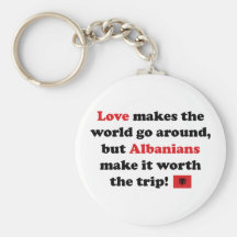 Albanian Love Keychain