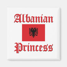 Albanian Princess Fridge Magnet