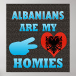 Albanians are my Homies Print