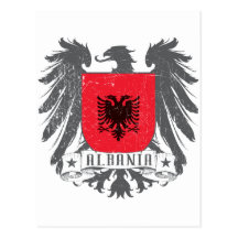 albaniashield postcard