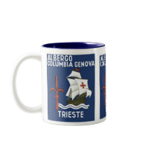 Albergo Columbia Genoa ~ Trieste Mugs