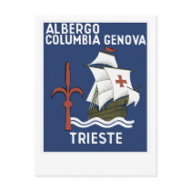 Albergo Columbia Genoa ~ Trieste Post Cards