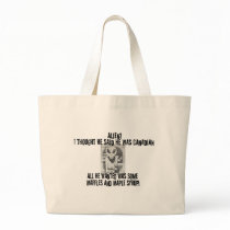 Albert Alien Tee Canvas Bag