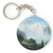 Albert Bierstadt  staubbach falls near lauterbru Keychains