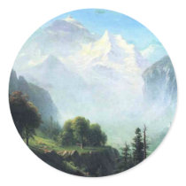 Albert Bierstadt  staubbach falls near lauterbru Stickers