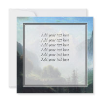 Albert Bierstadt staubbach falls near lauterbrunne Personalized Invitations
