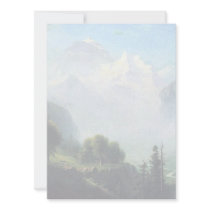 Albert Bierstadt staubbach falls near lauterbrunne Personalized Invites