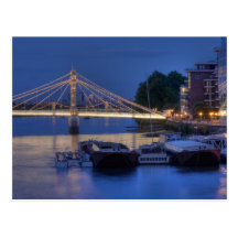 Albert Bridge at night Postcards
