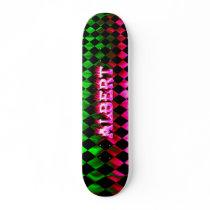 Albert pink fire Skatersollie skateboard.