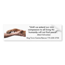 Albert Schweitzer quote Bumper Sticker