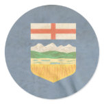 ALBERTA (2) ROUND STICKERS