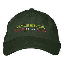 Alberta, Canada Hat Embroidered Hats