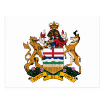 Alberta Coat of Arms Postcard postcards
