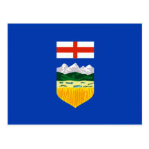 Alberta Flag Post Card