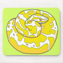 Albino Ball Python Mousepad 2 (green)