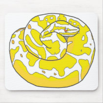 Albino Ball Python Mousepad 2 (White)
