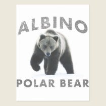 albino polar bear postcards