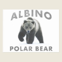 albino polar bear postcards