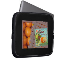 Albion Oranges Fruit Crate Label Laptop Sleeves