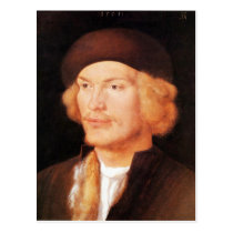 Albrecht Durer - Portrait of a young man 2 postcards