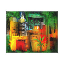 Albruno's digital painting. stretched canvas print