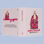 Album rose à bébé du monogramme "G" de girafe classeur