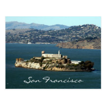 alcatraz bay san fran post cards