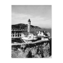 Alcatraz Island Lighthouse Post Card