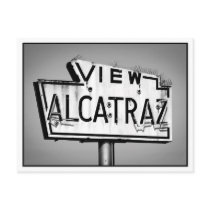 Alcatraz Sign Postcard