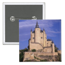 Alcazar, Segovia, Castile Leon, Spain, Unesco Pinback Buttons