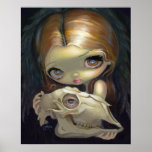 Alchemical Angel 1 ART PRINT gothic skull lowbrow