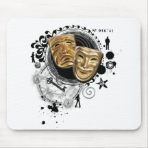 Alchemy of Acting Drama Masks Mousepad