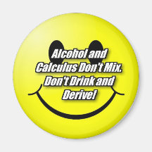 Alcohol and Calculus Refrigerator Magnets