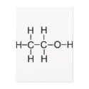 Alcohol - Chemical Formula postcards