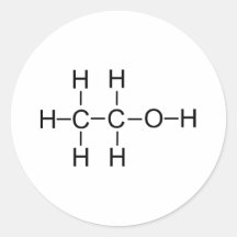 Alcohol - Chemical Formula Stickers