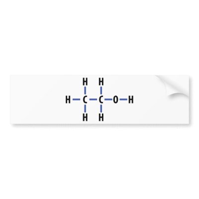 alcohol compound bumper sticker by Tomaniac