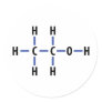 alcohol compound round sticker