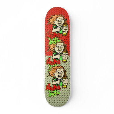Alcohol Death Skateboard Deck by sagart1952